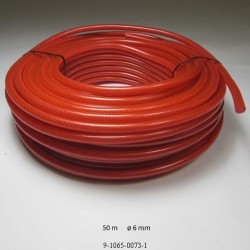 Tuyau 6x3 rouge 1m