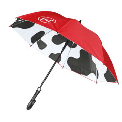 Regenschirm mit Kuhflecken