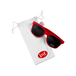Sonnenbrille rot Stroh 2