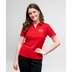 Polo femme rouge