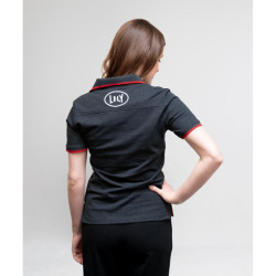 Polo pour femme gris mélangé 2