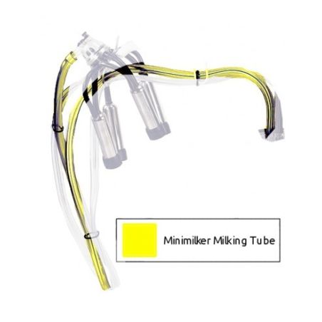 Milking and pulsation tube for mini milker